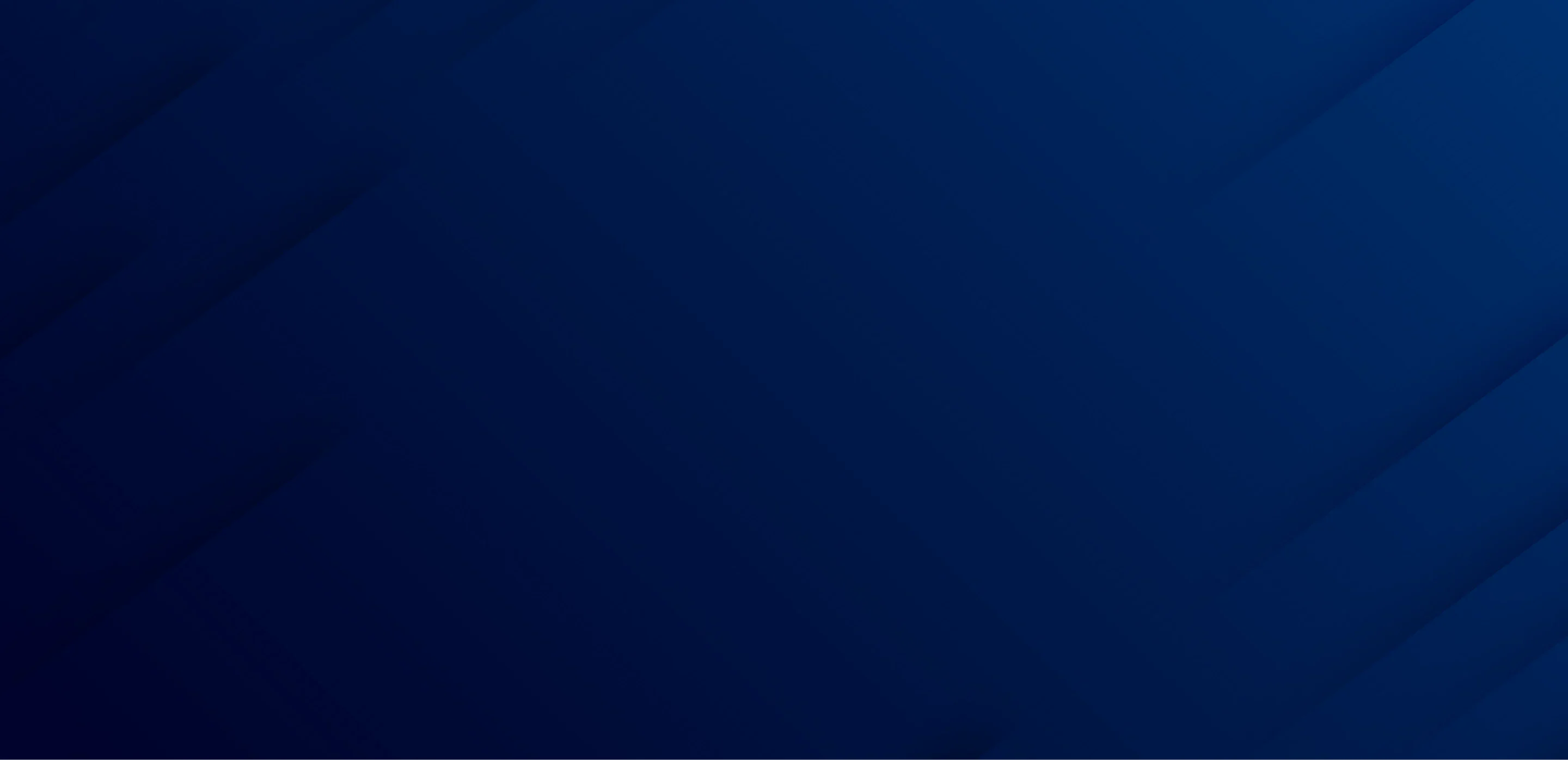 A deep blue abstract background with soft gradients and subtle diagonal lines, creating a modern and sleek aesthetic.